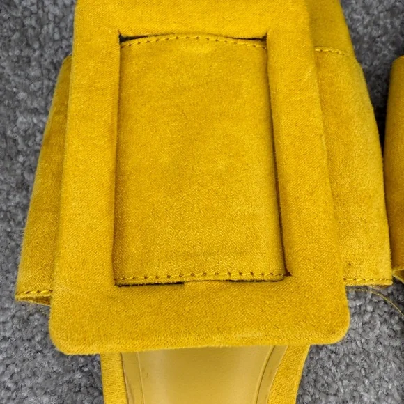 Mango Mustard Suede Mules - Picture 2 of 6